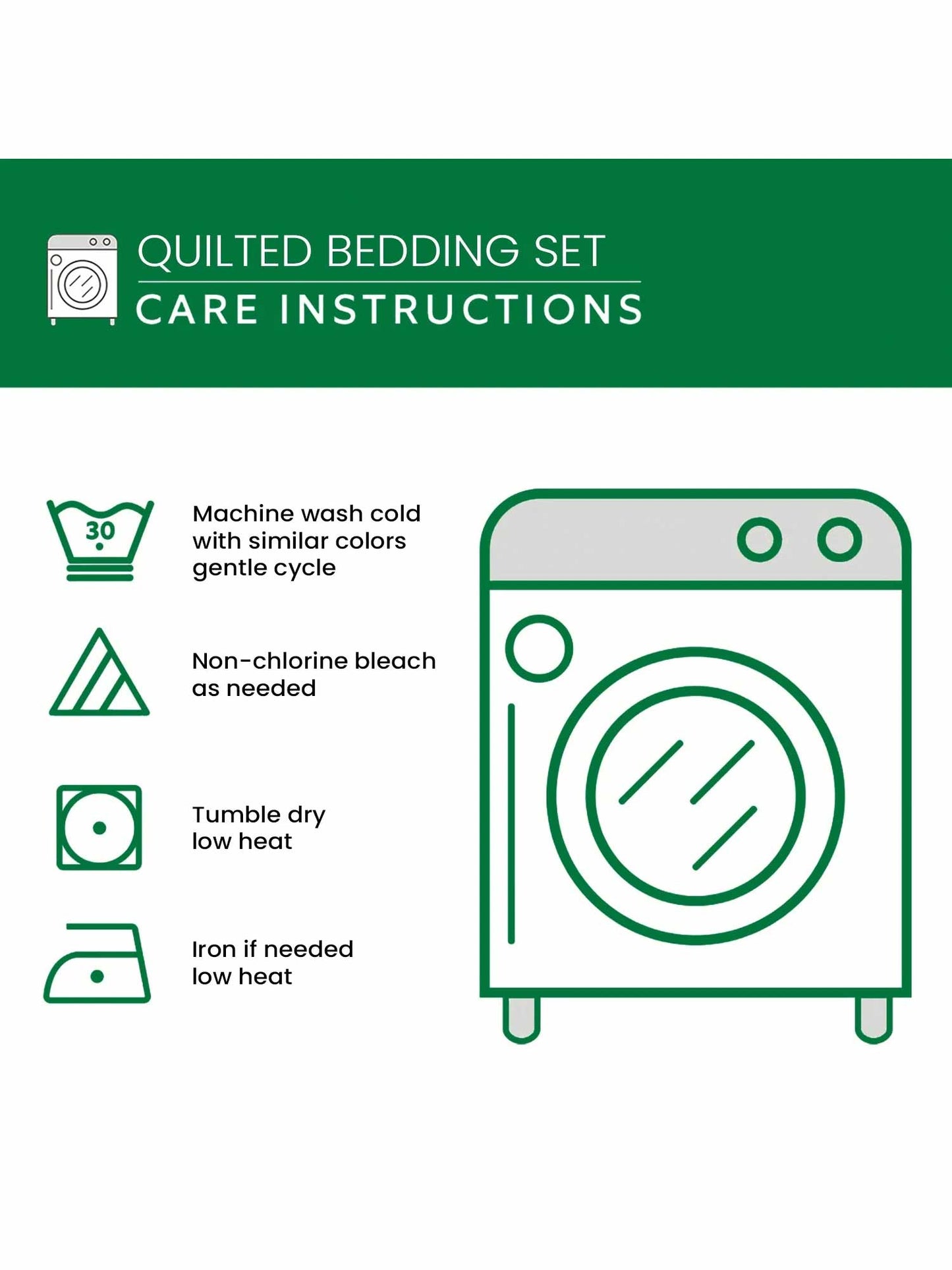 Hippie Peace Flower 3- Piece Quilted Bedding Set