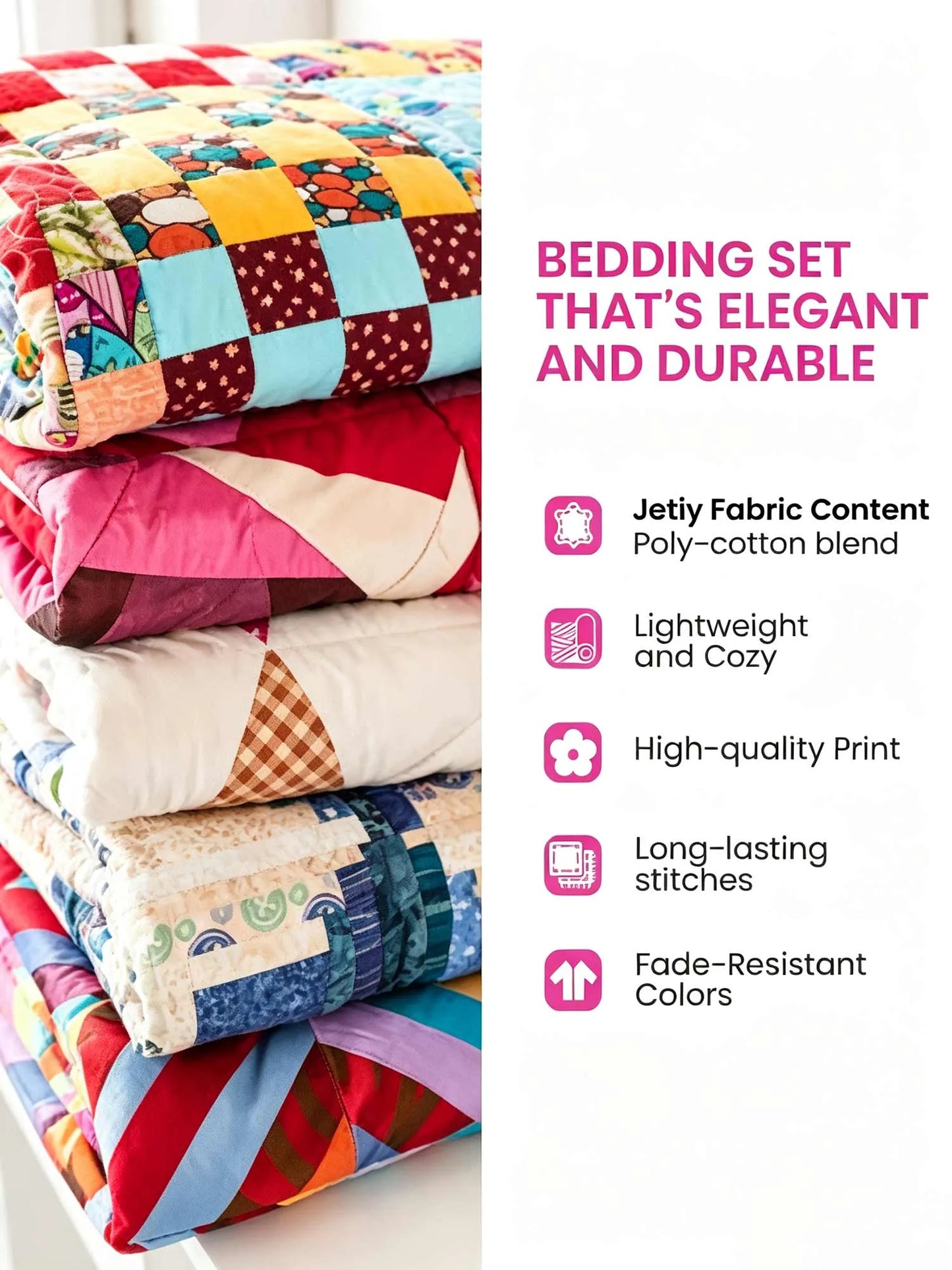 Raven Spooky Castle Patchwork 3‐Piece Quilted Bedding Set